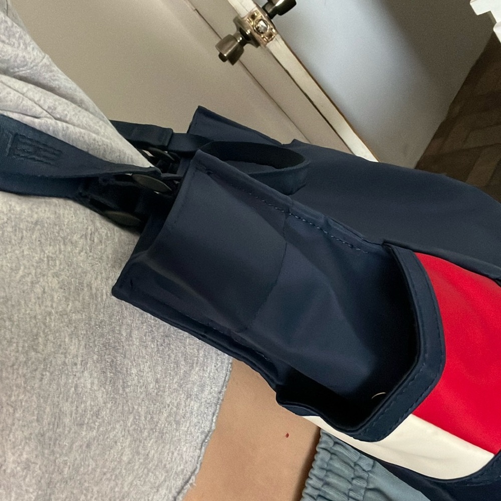 Tommy Hilfiger Blue Tote Bag with Red Accent